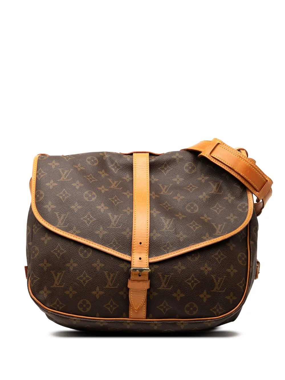 Louis Vuitton Pre-Owned Borsa a tracolla Saumur 35 con monogramma 1992 - Marrone