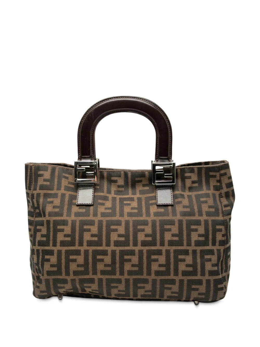 Fendi Pre-Owned 20th Century Small Zucca Canvas Twins tote bag | Brown | Image 1