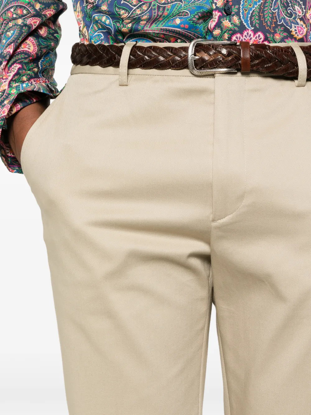 ETRO Broek met knopen Beige
