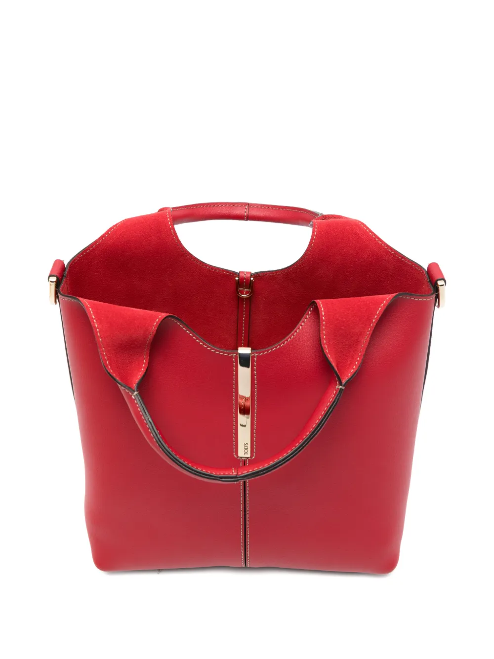 Tod's Mini-shopper met handvat Rood