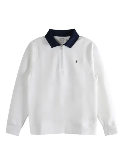 POLO RALPH LAUREN KIDS polo à col zippé