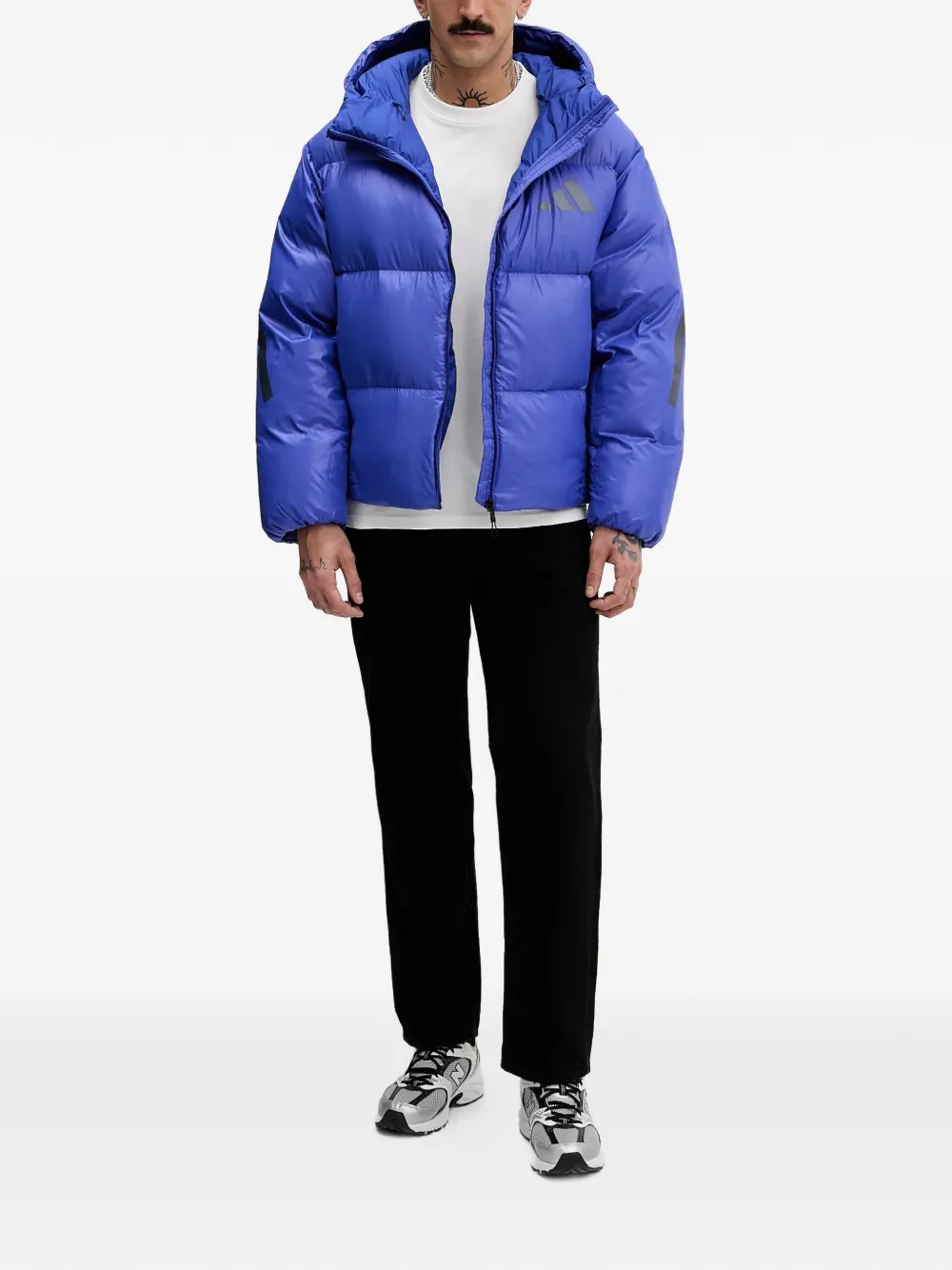 adidas logo-print hooded jacket | Chamarras con plumón y capitonadas | Image 2