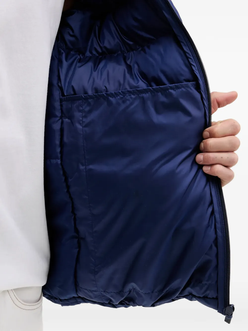 adidas Jack met capuchon en 3 strepen Blauw
