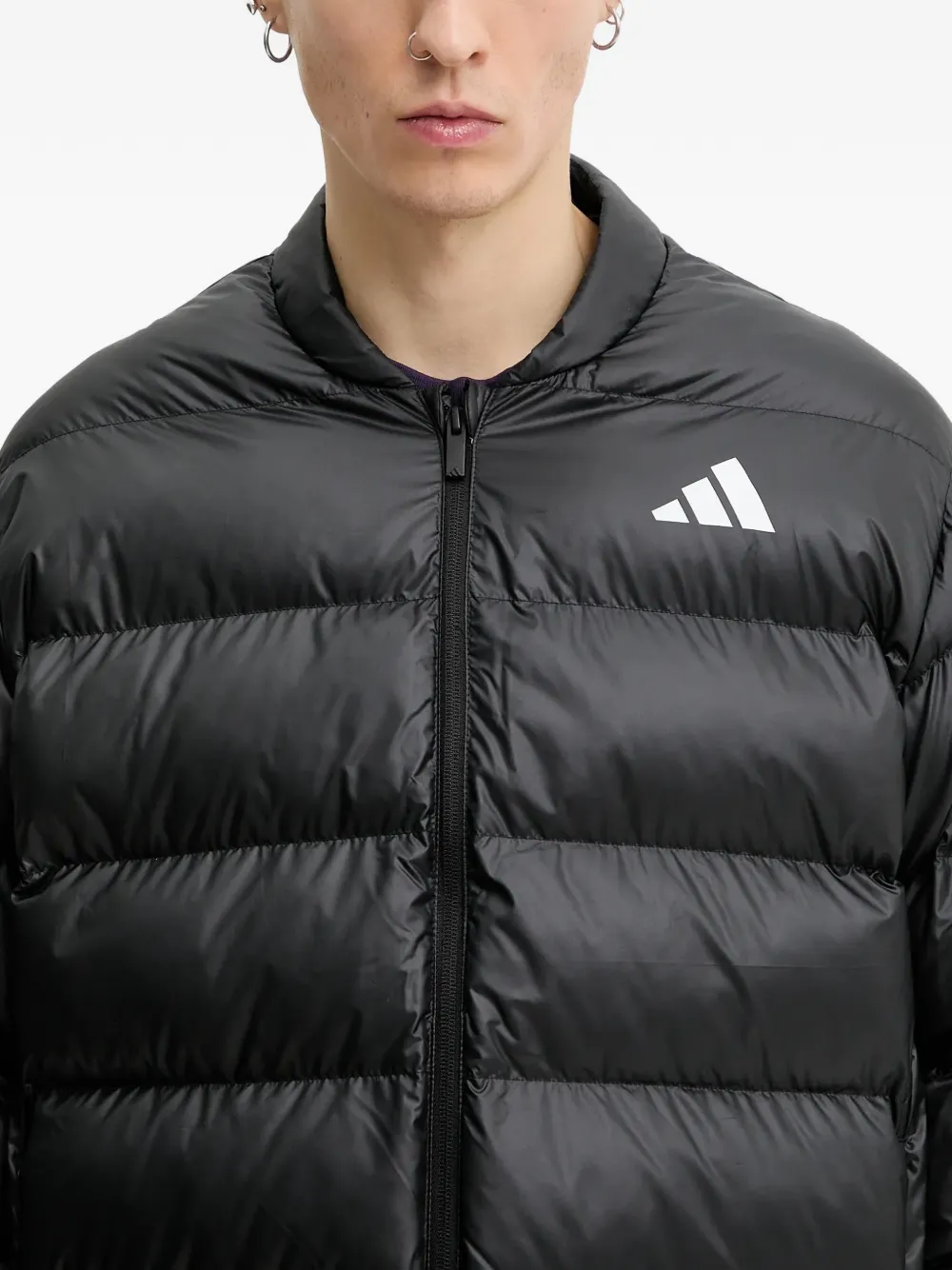 adidas Donsjack met logoprint Zwart