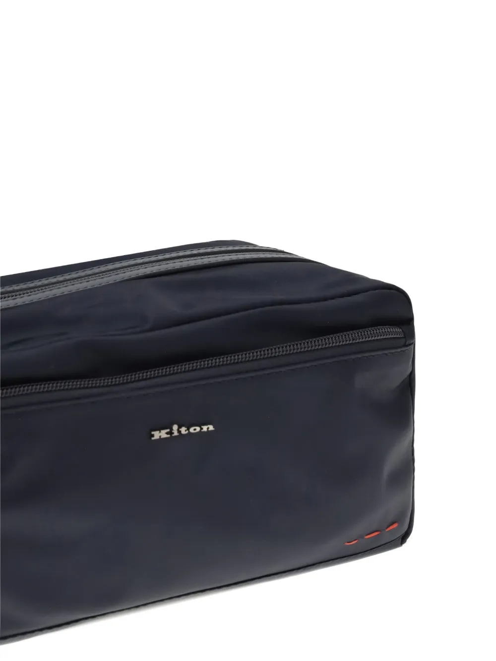 Kiton Toilettas met logo Blauw