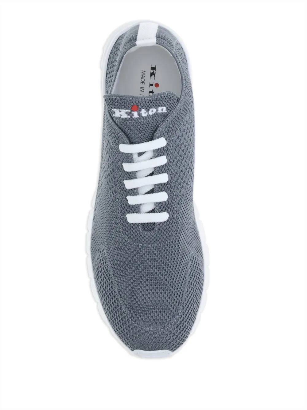 Kiton knitted low-top sneakers Grijs