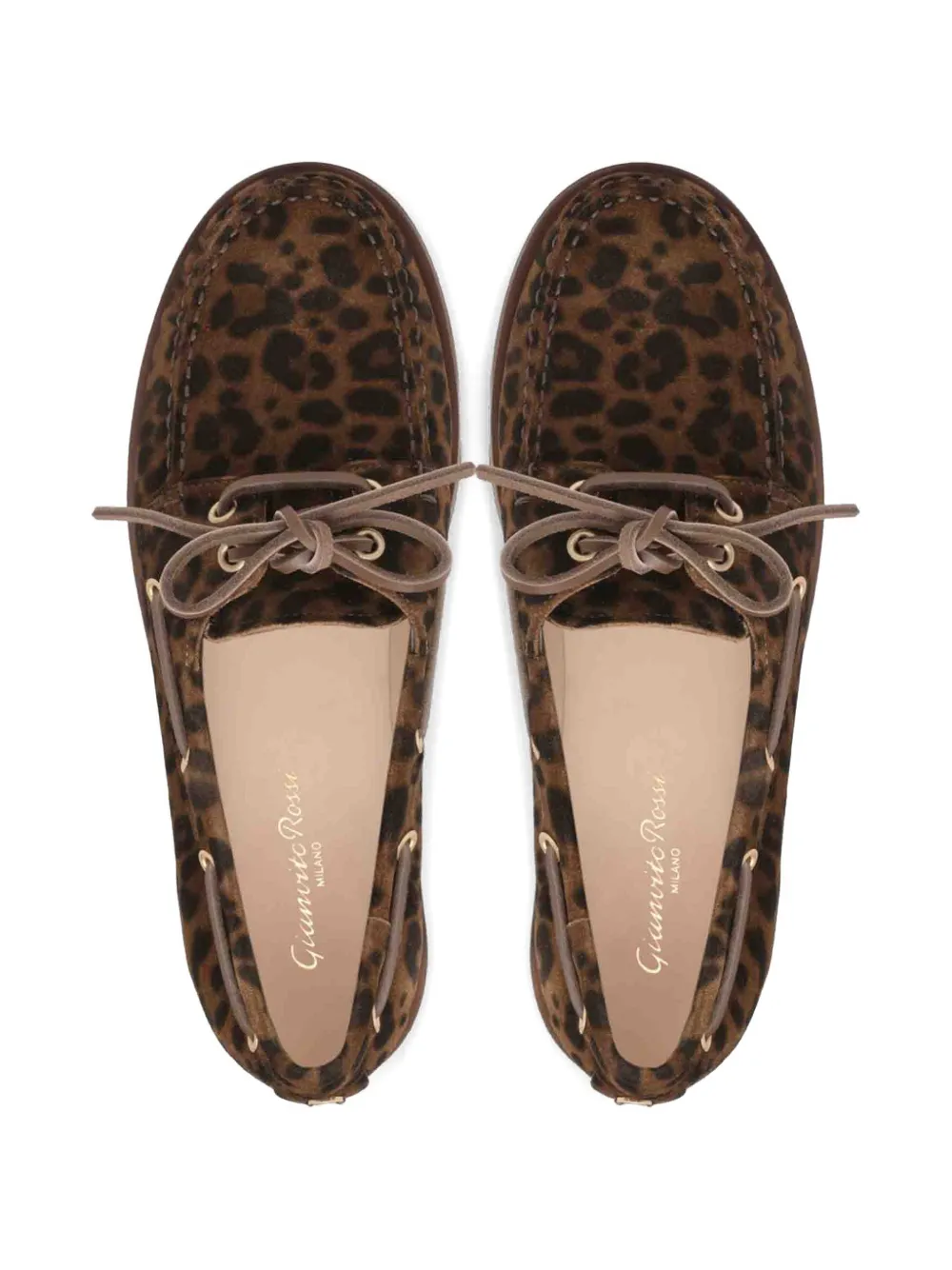Gianvito Rossi Vandée bootschoenen met luipaardprint Bruin