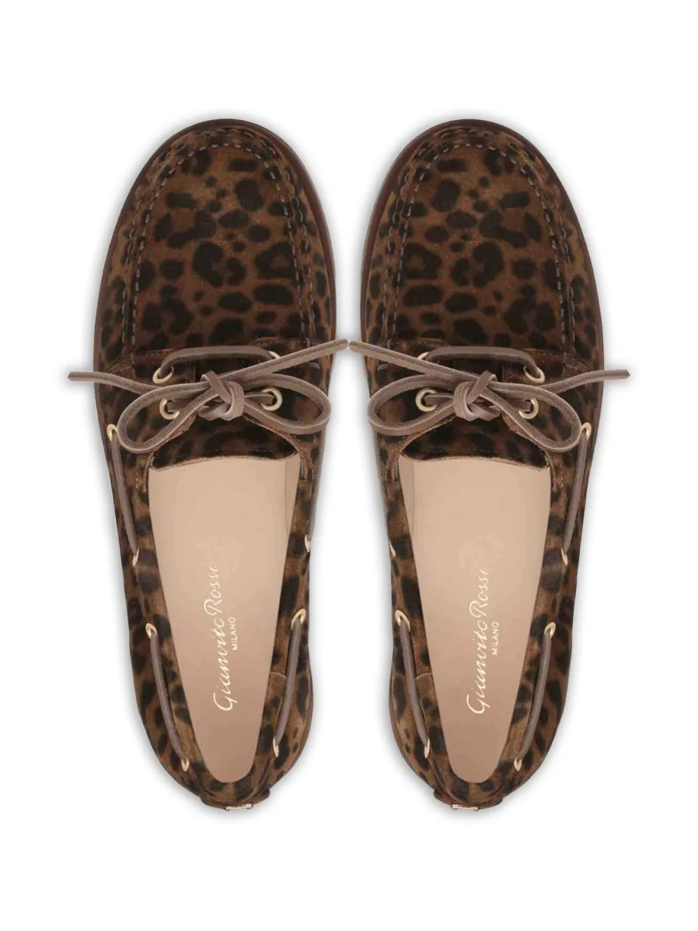 Gianvito Rossi Vandée bootschoenen met luipaardprint Bruin