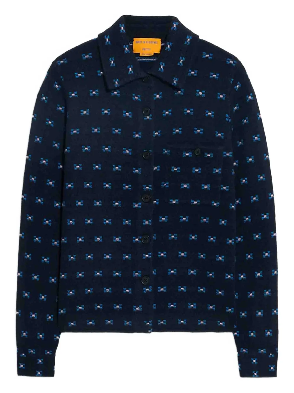 Guest In Residence Dylan buttoned silk shirt | Blue | Image 1