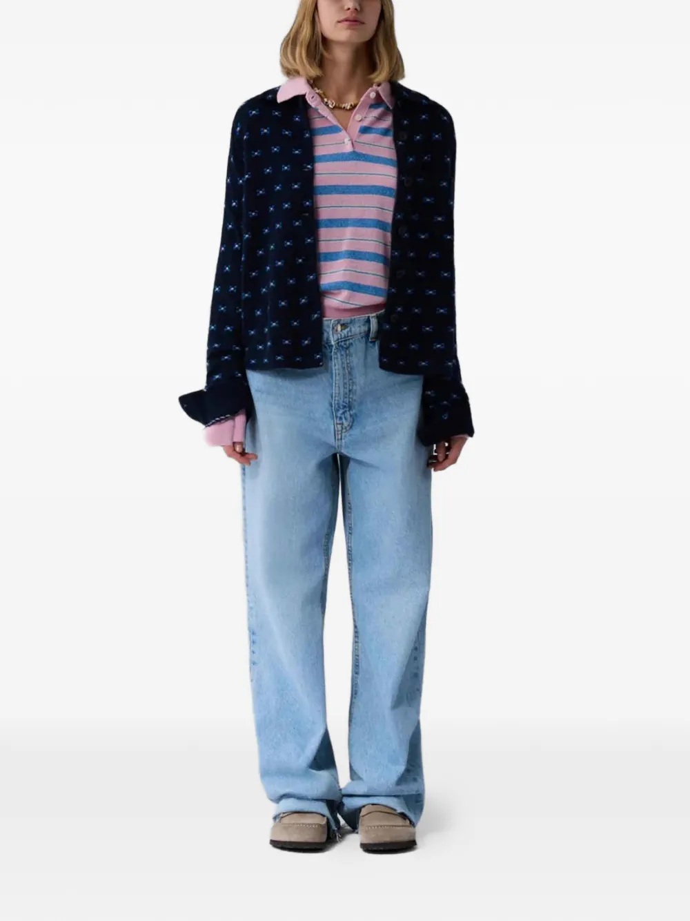 Guest In Residence Dylan buttoned silk shirt - Blauw