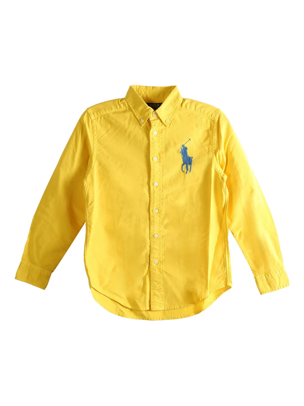 POLO RALPH LAUREN KIDS logo-embroidered shirt - Gelb