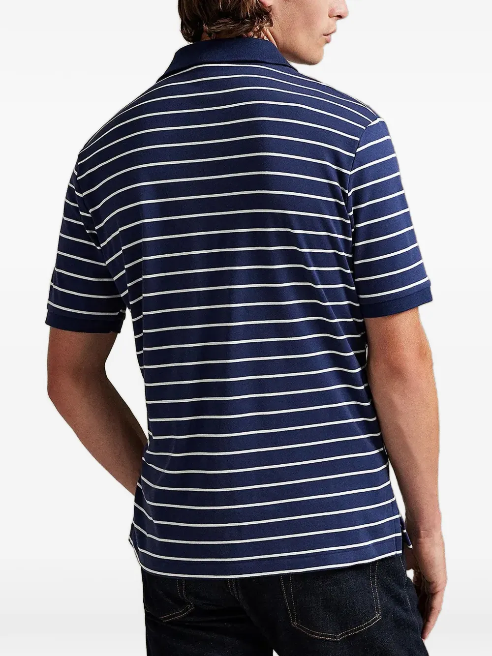 Polo Ralph Lauren Gestreept poloshirt met geborduurd logo Blauw