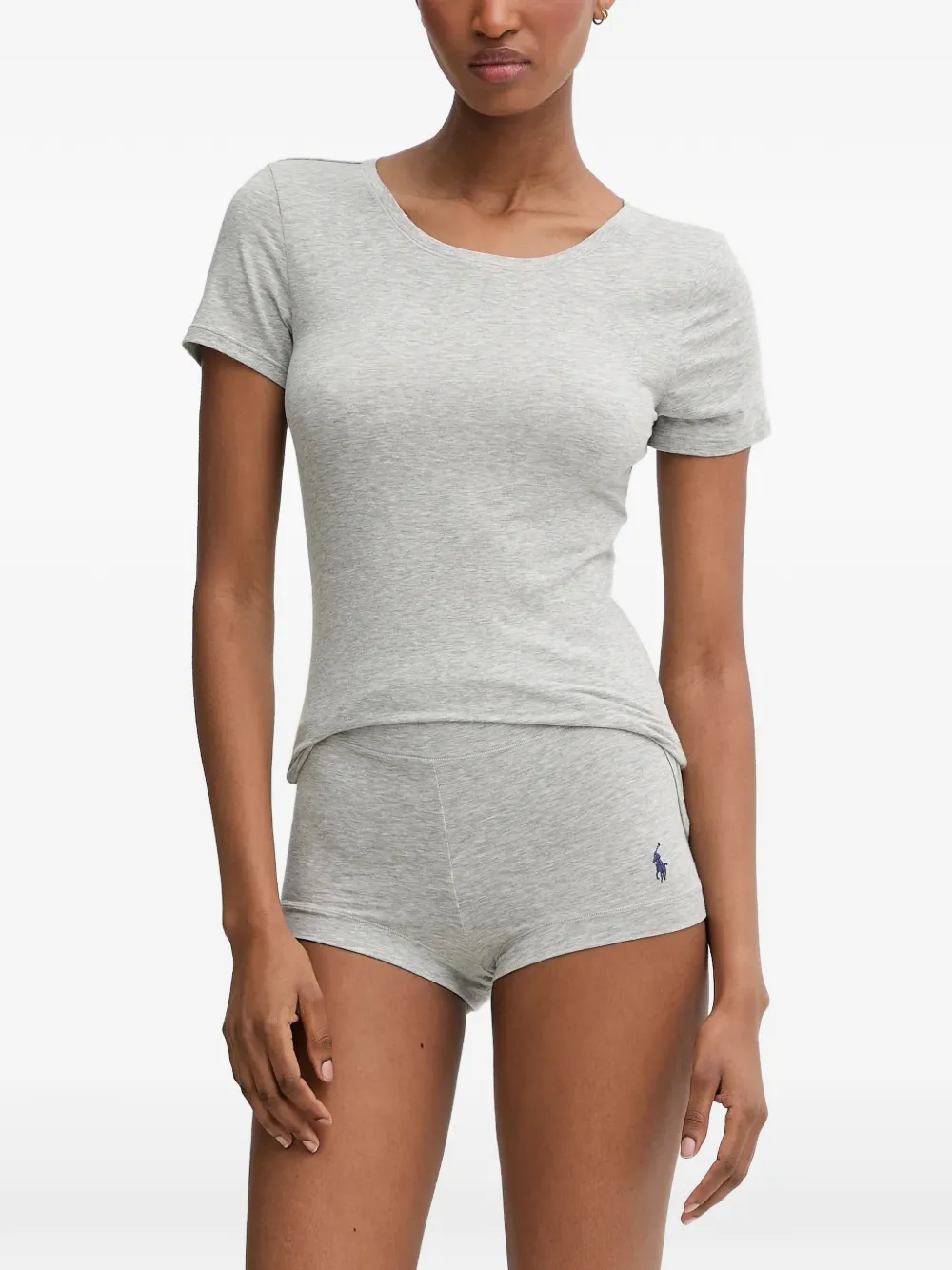 Polo Ralph Lauren logo-embroidered pajamas - Grau