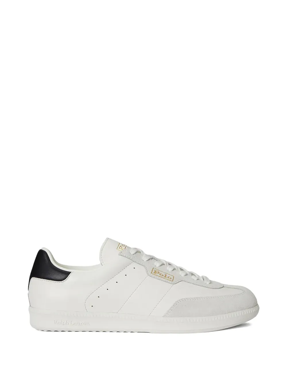 Polo Ralph Lauren Sneakers met suède vlakken Wit