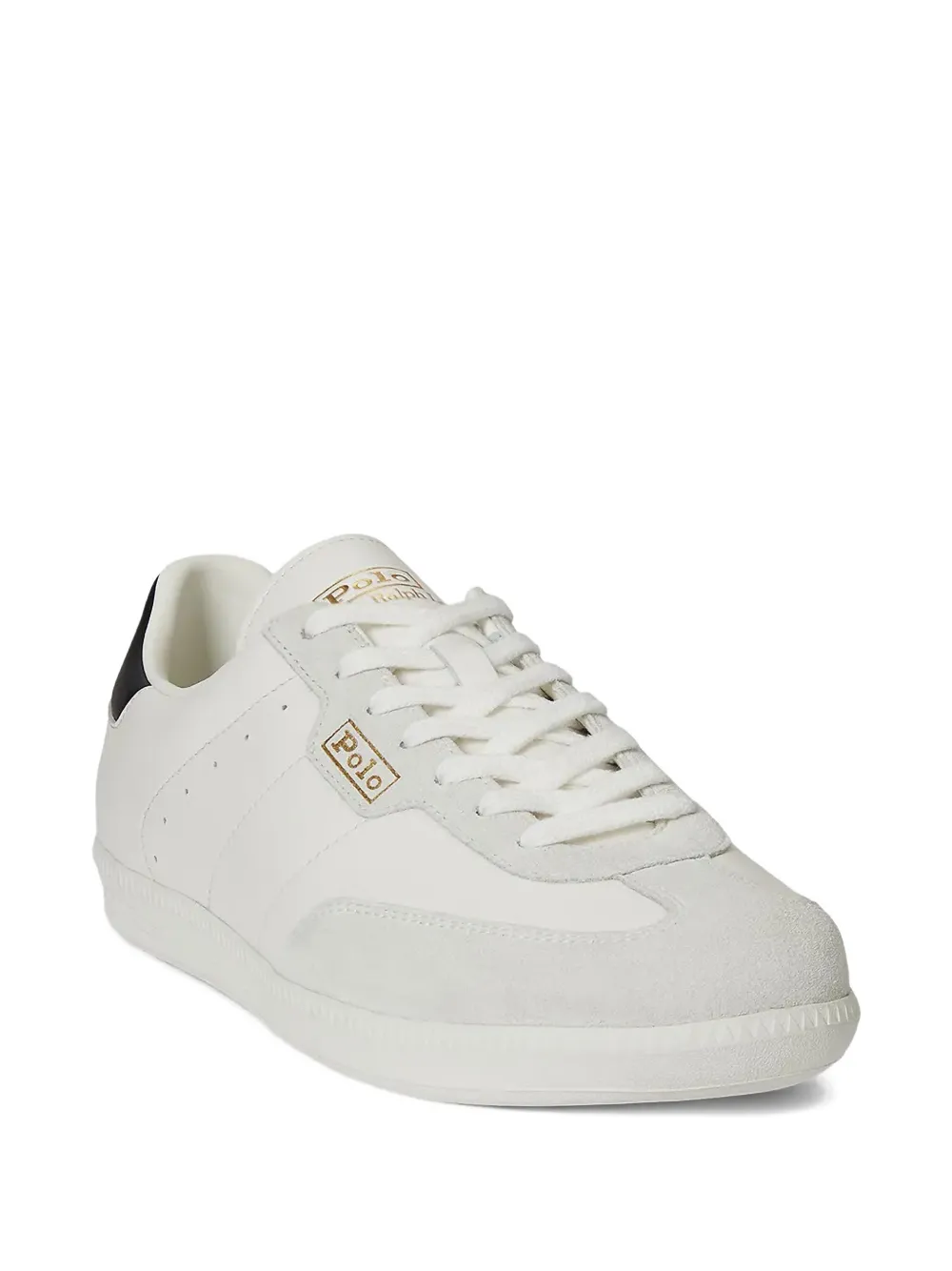 Polo Ralph Lauren Sneakers met suède vlakken Wit