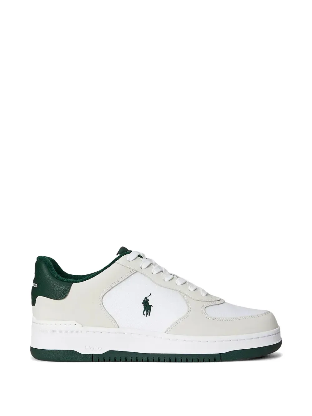 Polo Ralph Lauren Sneakers Masters Cour con logo - Bianco