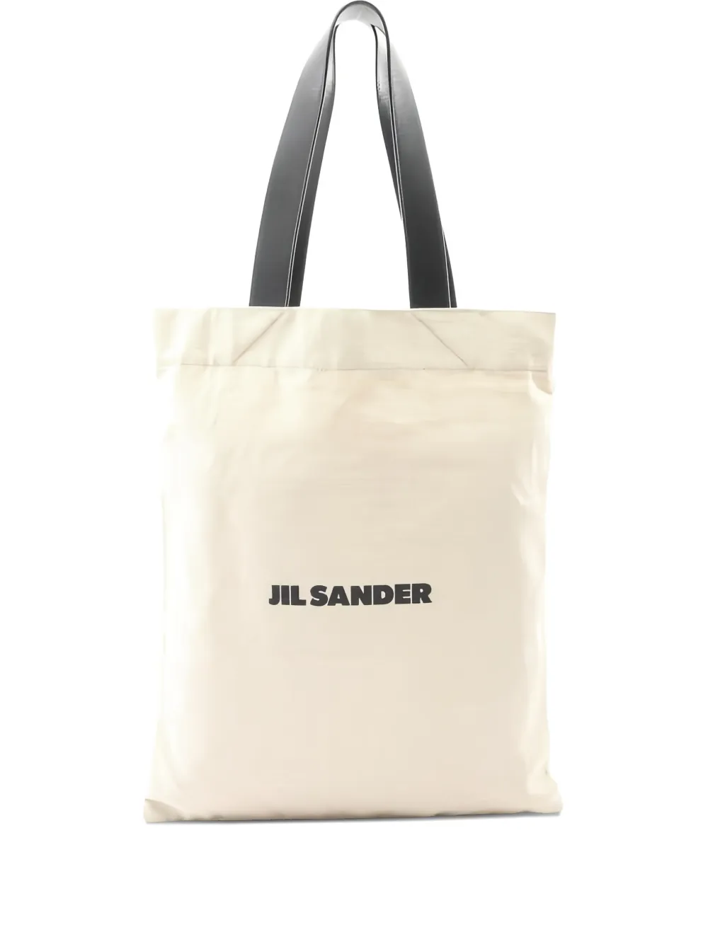 Pre-owned Jil Sander 2010s Logo-print Tote Bag In Neutral