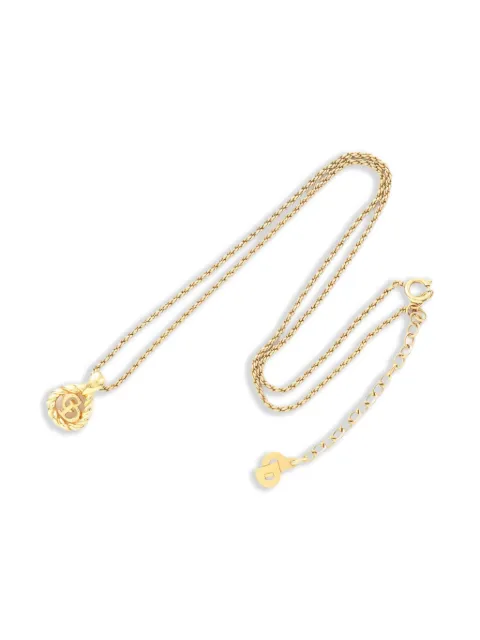 Christian Dior Pre-Owned 2010s logo-pendant necklace