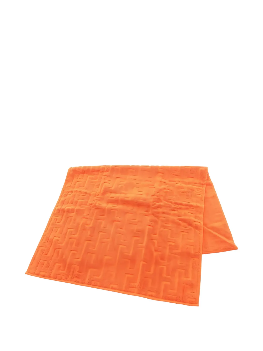 Pre-owned Hermes 棉毛巾（2020年代典藏款） In Orange