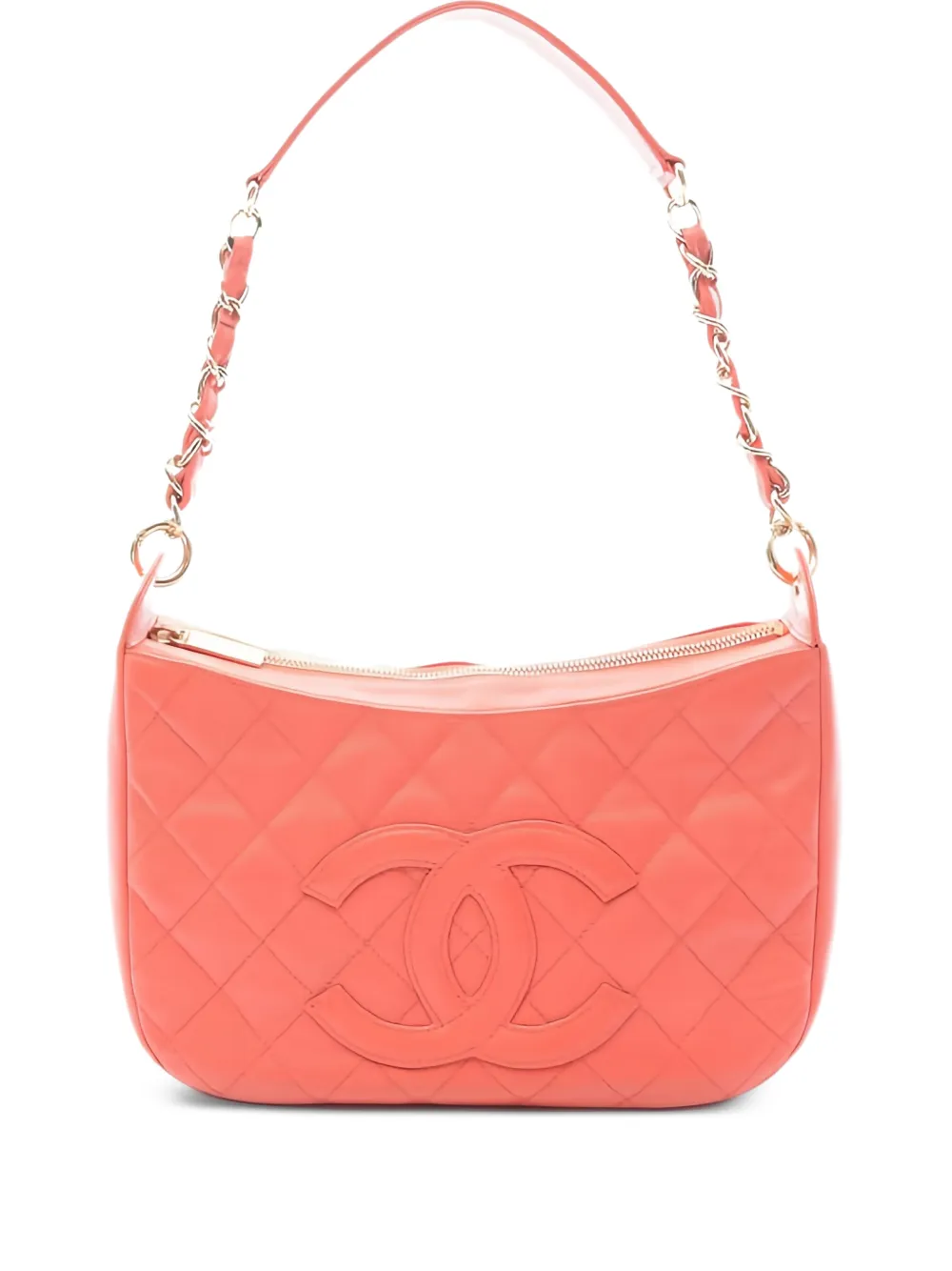 CHANEL Pre-Owned 2002-2003 interlocking-CC shoulder bag - Arancione