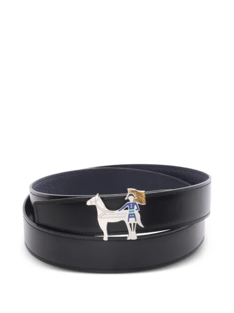 Hermès Pre-Owned 2024 horse-buckle leather belt