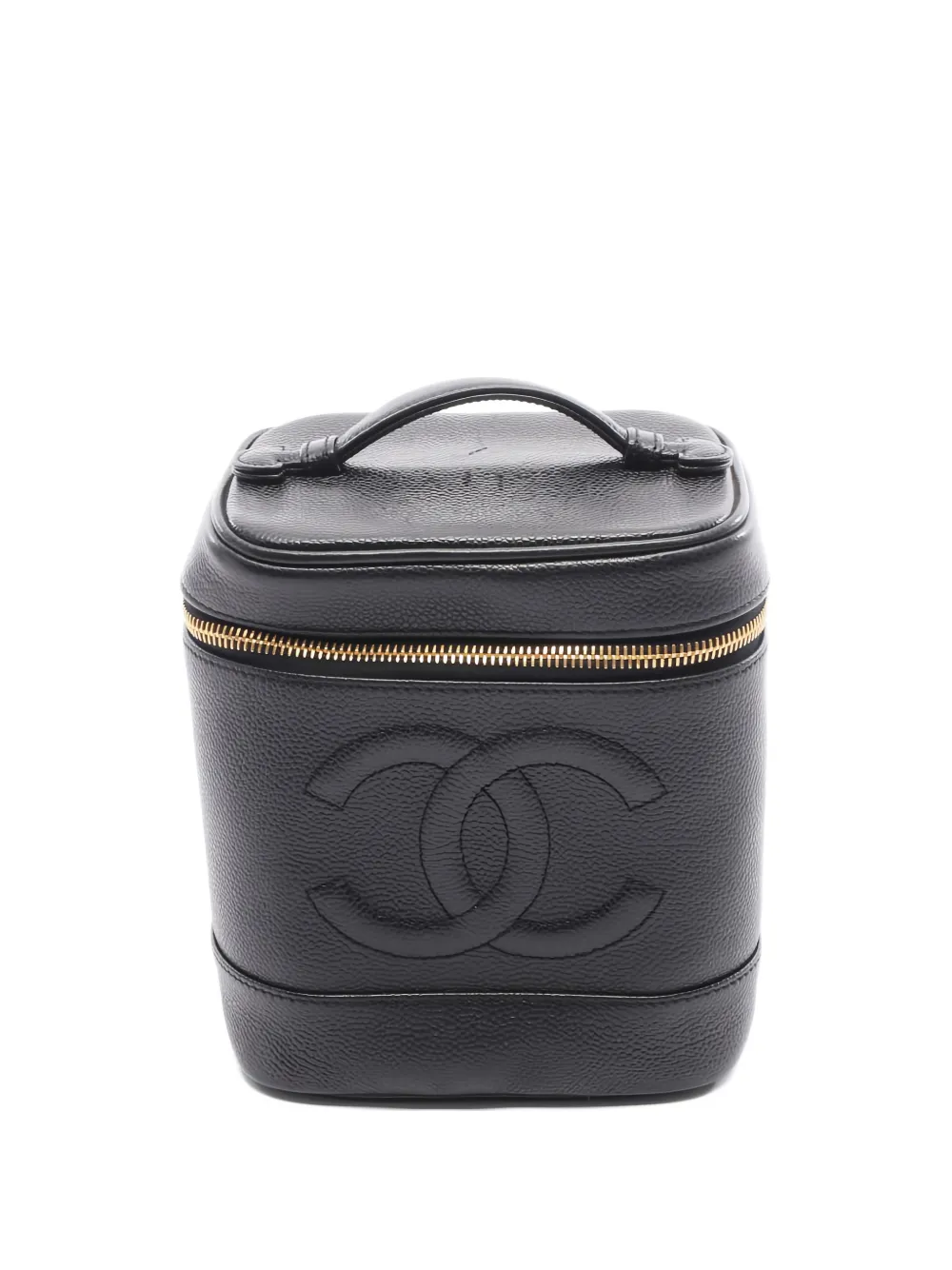 CHANEL Pre-Owned 2000-2002 CC-logo vanity bag - Nero