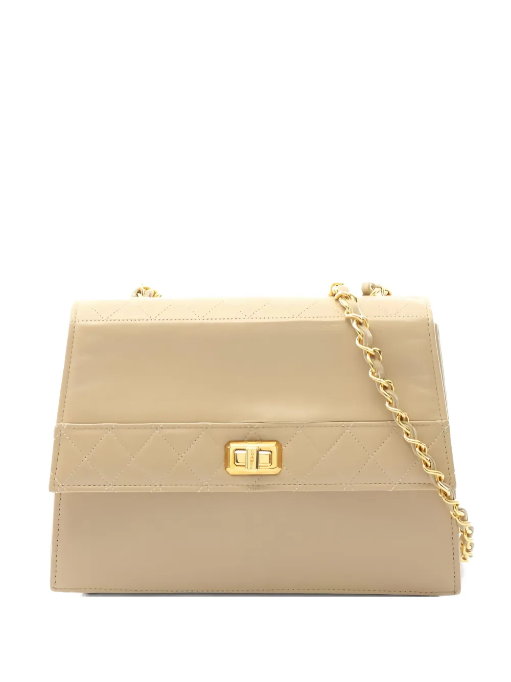 CHANEL Pre-Owned 1989-1991 matelasse chain shoulder bag - Toni neutri