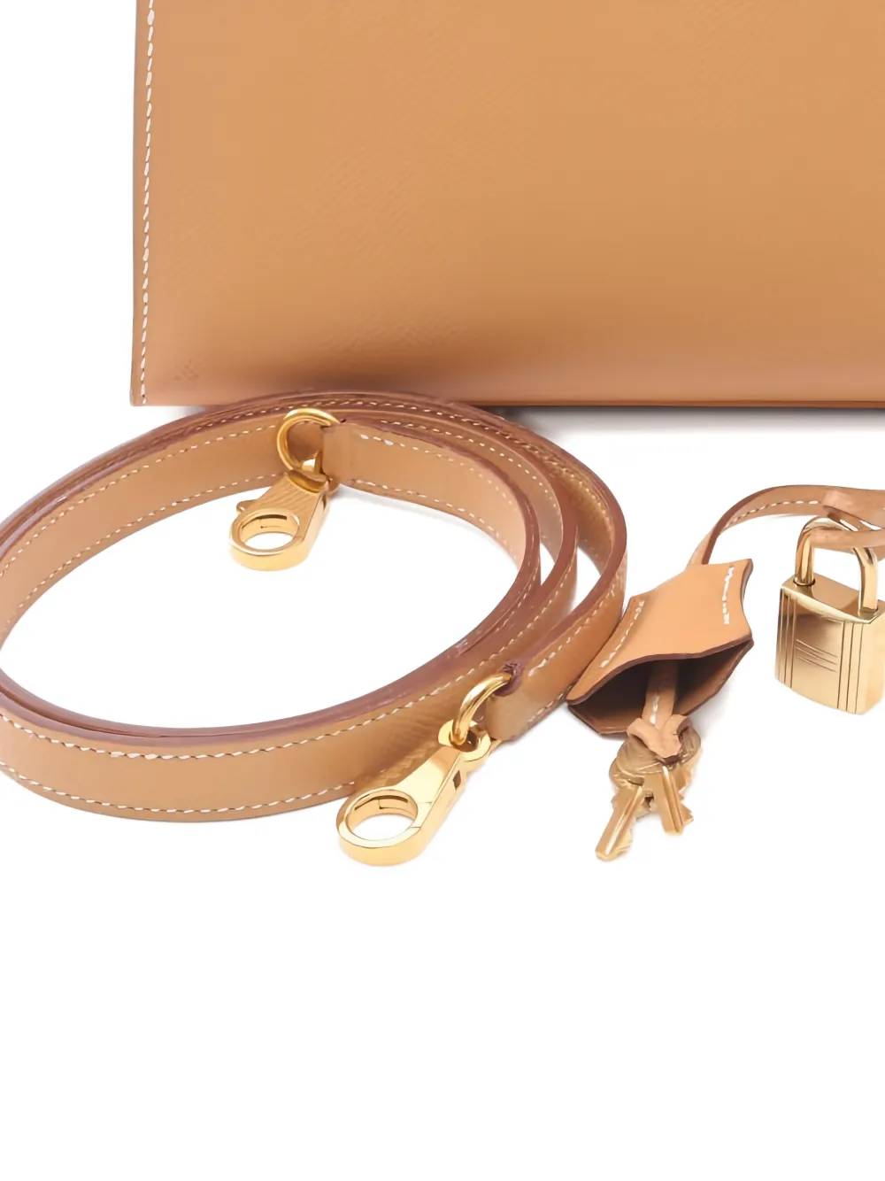 HERMES Pre-owned 1994 32 Kelly Top-handle Tote Bag In Neutral