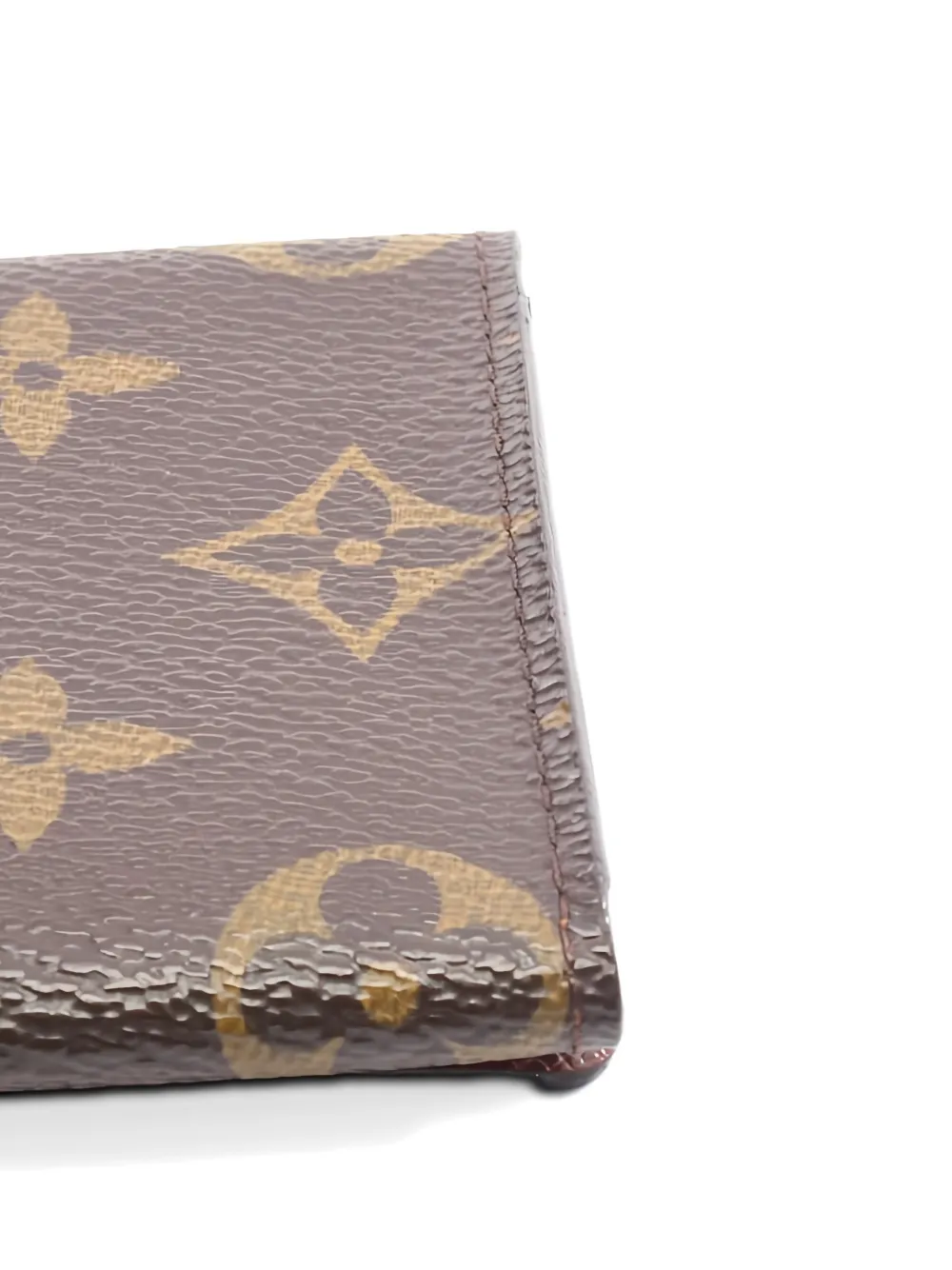 LOUIS VUITTON Pre-owned 2005 Amberop Cult De Visit Monogram Wallet In Brown