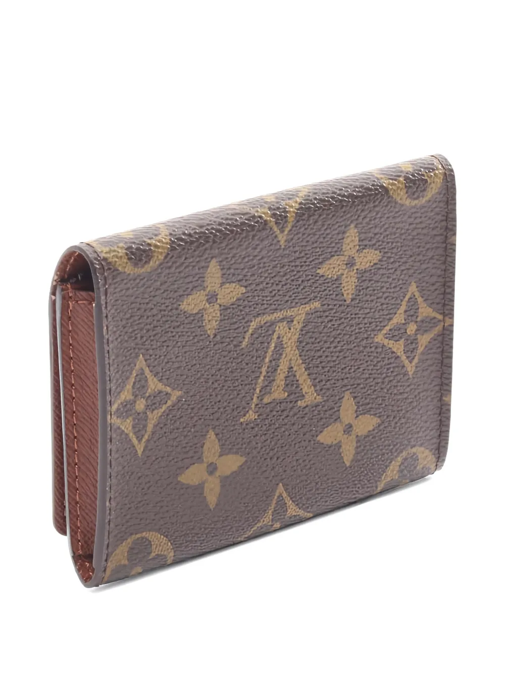 LOUIS VUITTON Pre-owned 2005 Amberop Cult De Visit Monogram Wallet In Brown