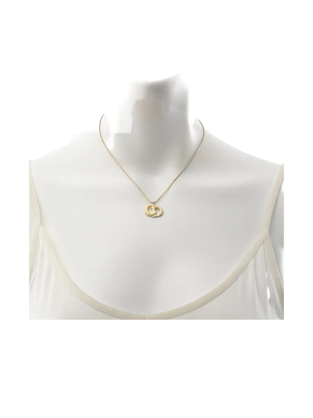 Christian Dior Pre-Owned 2000s CD logo necklace - Oro