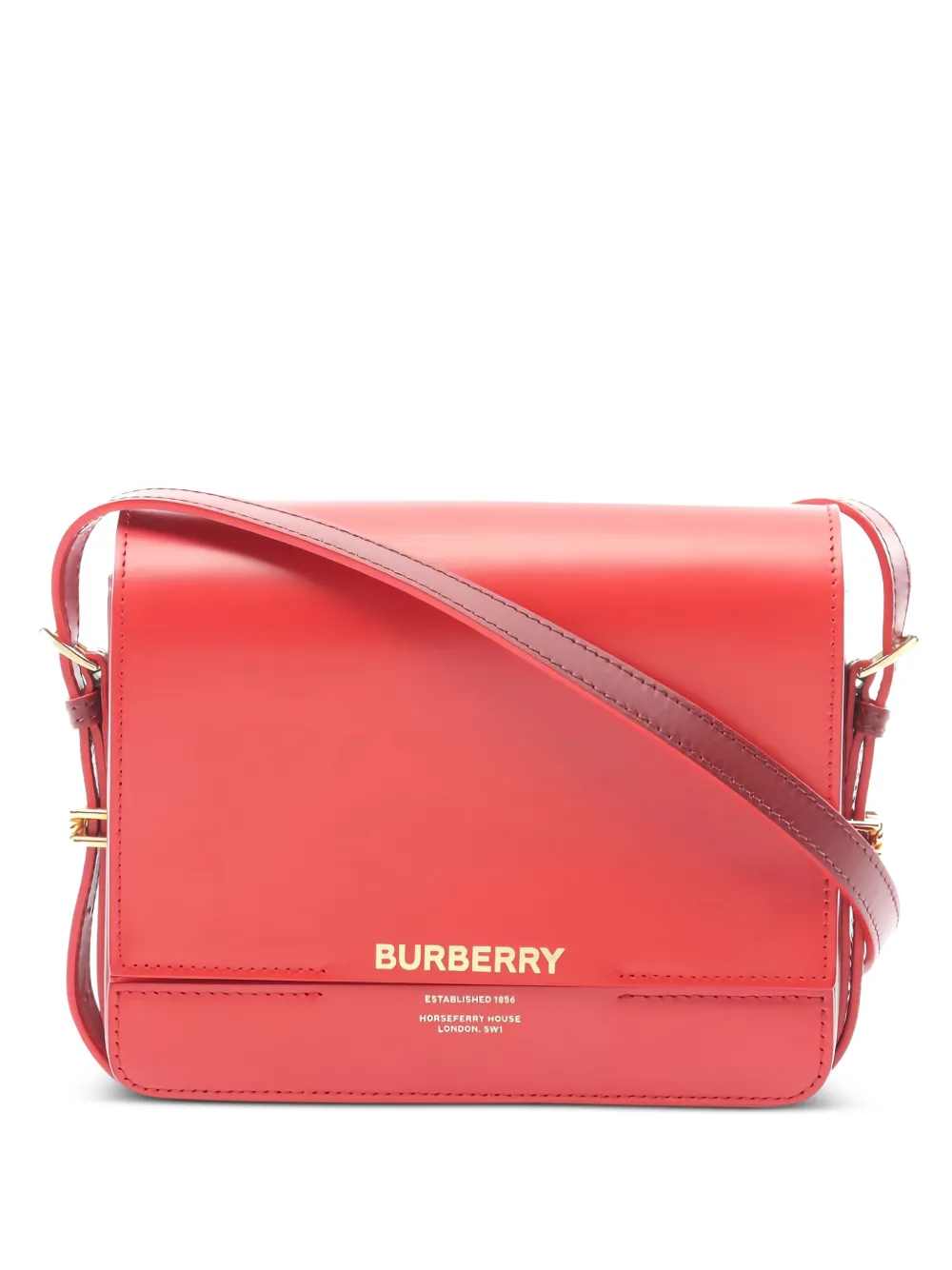 Burberry Pre-Owned 2010s Grace leather shoulder bag - Rosso