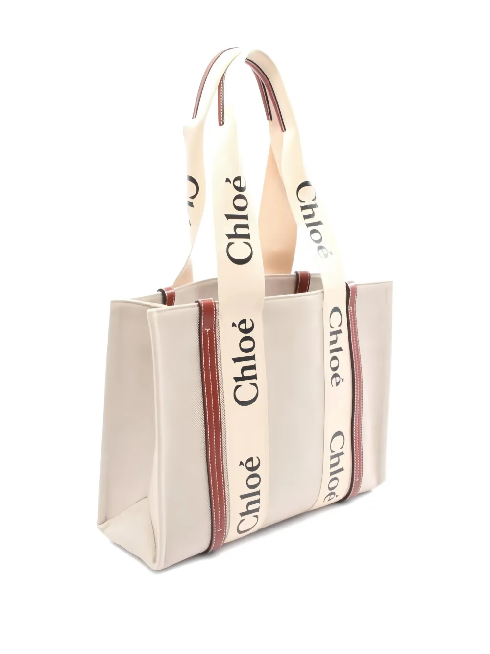 Chloé Pre-Owned 2010 medium Woody canvas tote bag | Image 2