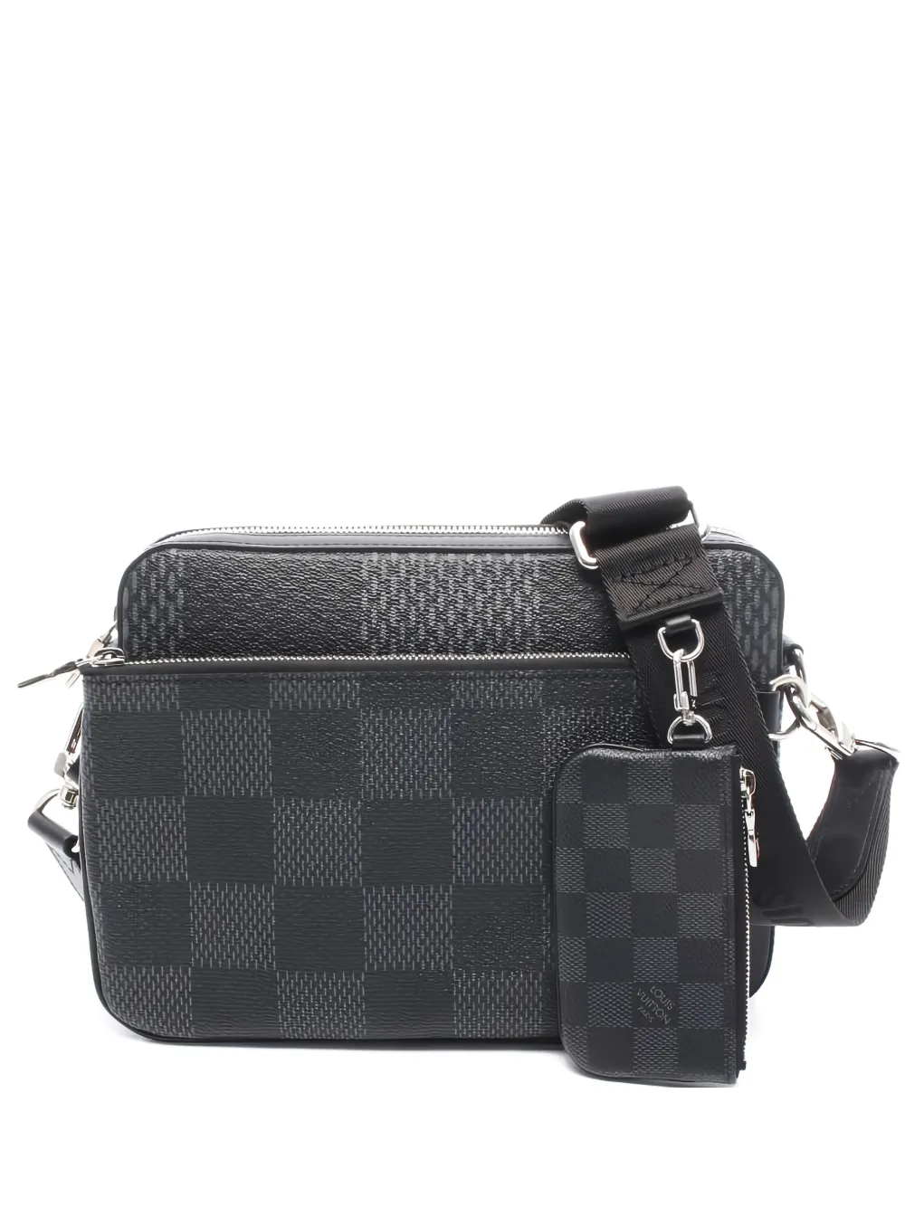 Louis Vuitton Pre-Owned 2021 Trio Messenger Damier-Graphite shoulder bag - Grigio