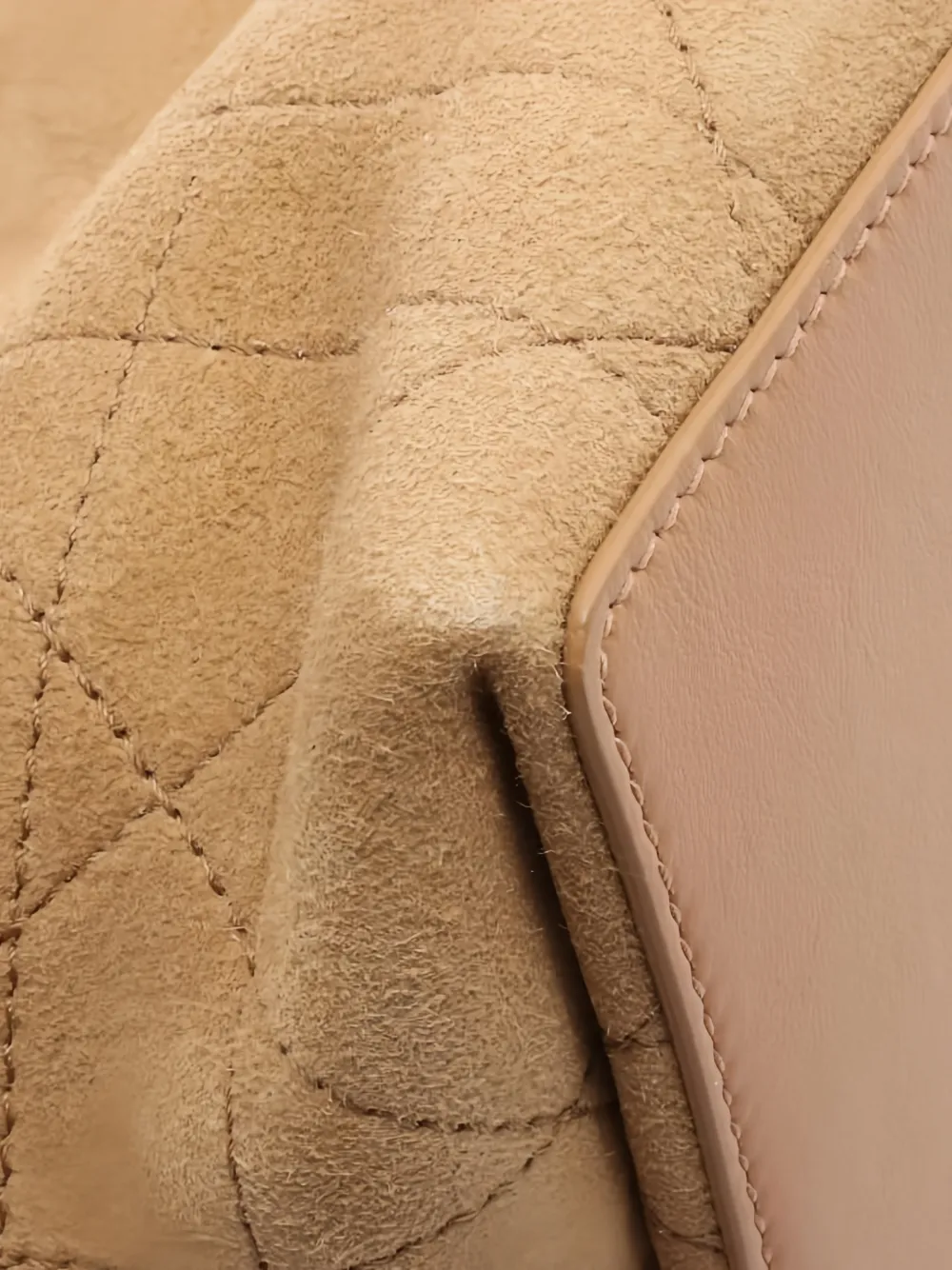 Pre-owned Dior 2020s Mini Alps Toujours Mouton-canage Tote In Neutral