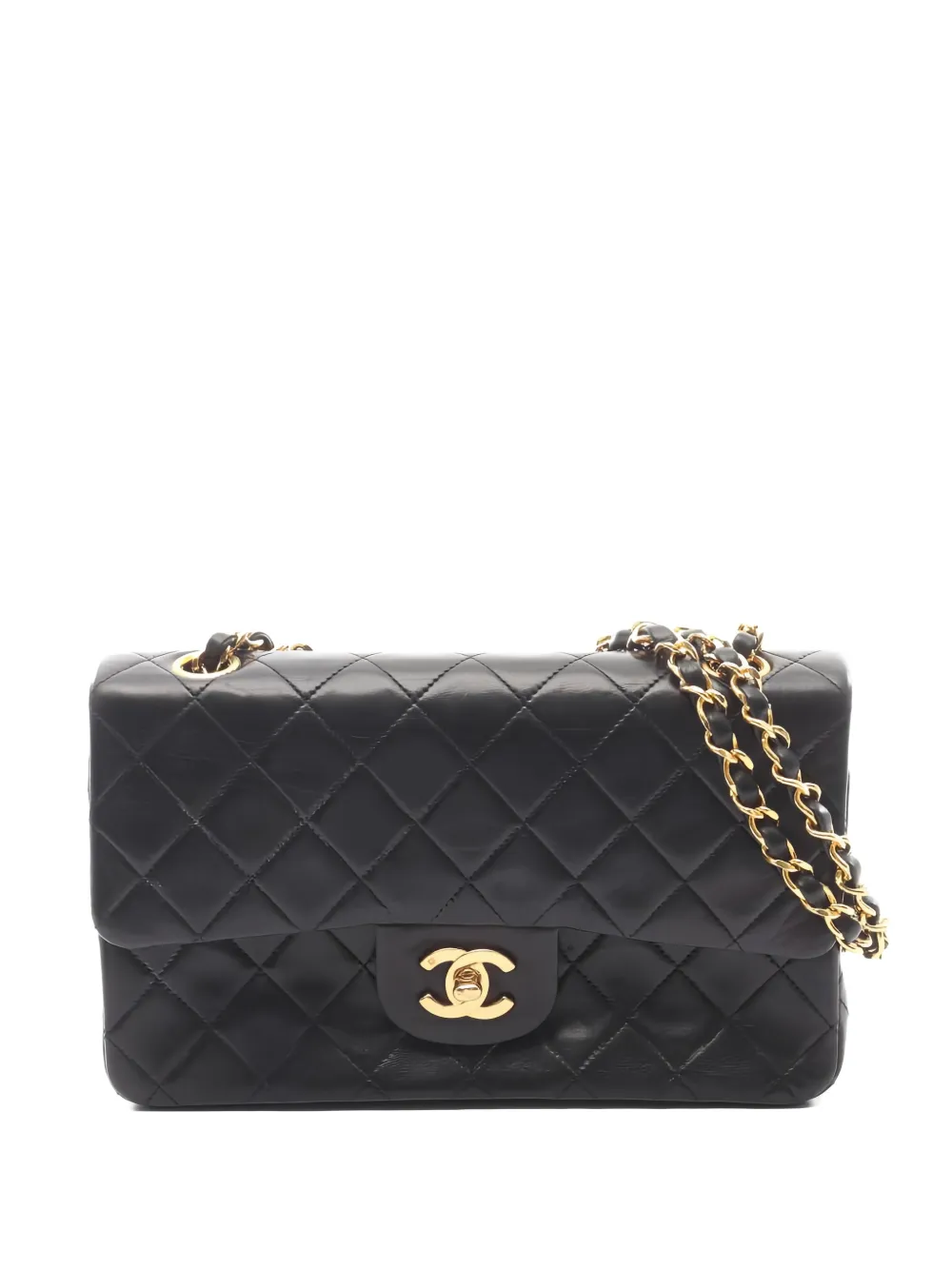 CHANEL Pre-Owned 1989-1991 Matelassé chain shoulder bag - Nero