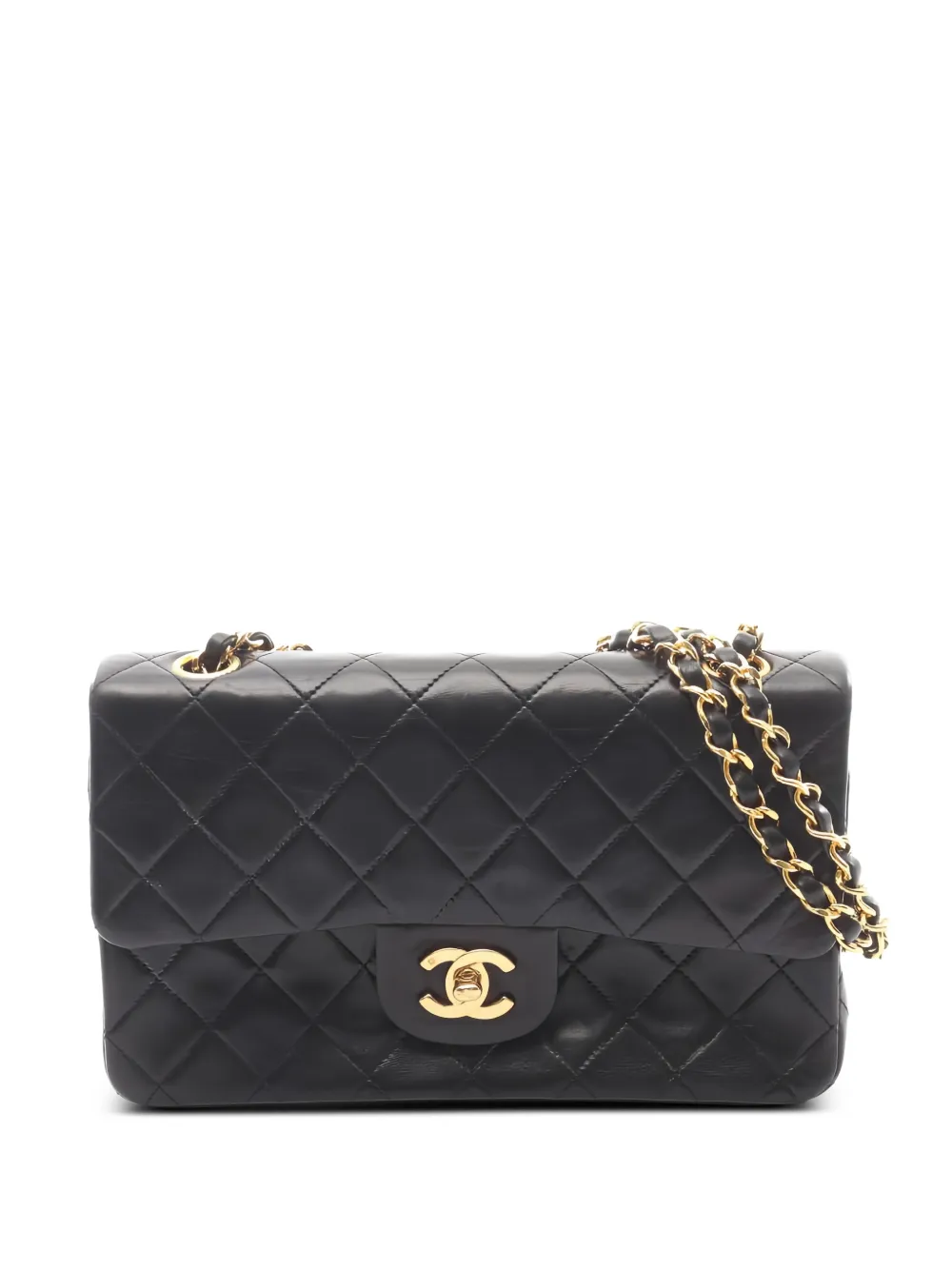 CHANEL Pre-Owned 1989-1991 Matelassé chain shoulder bag - Nero