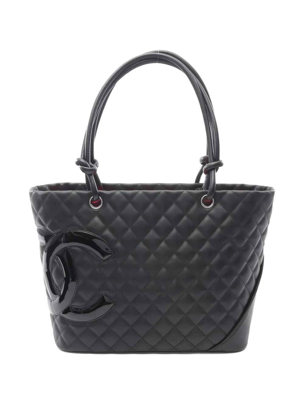 CHANEL Pre-Owned 2010-2011 Cambon Line quilted logo tote bag - Nero