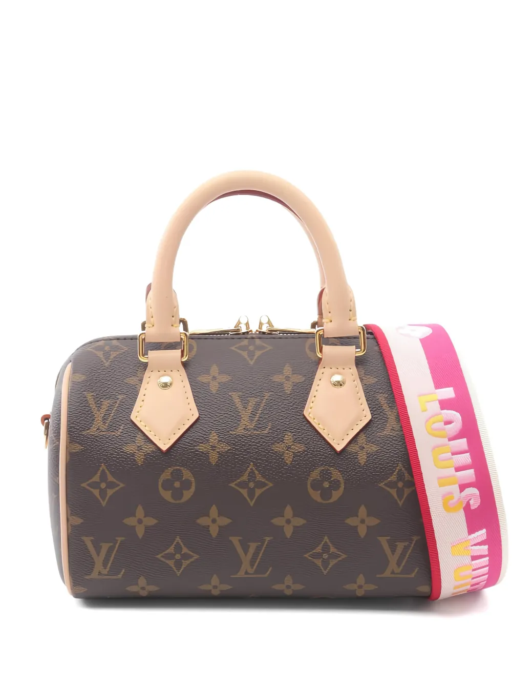 Louis Vuitton Pre-Owned 2021 20 Speedy monogram tote bag - Marrone