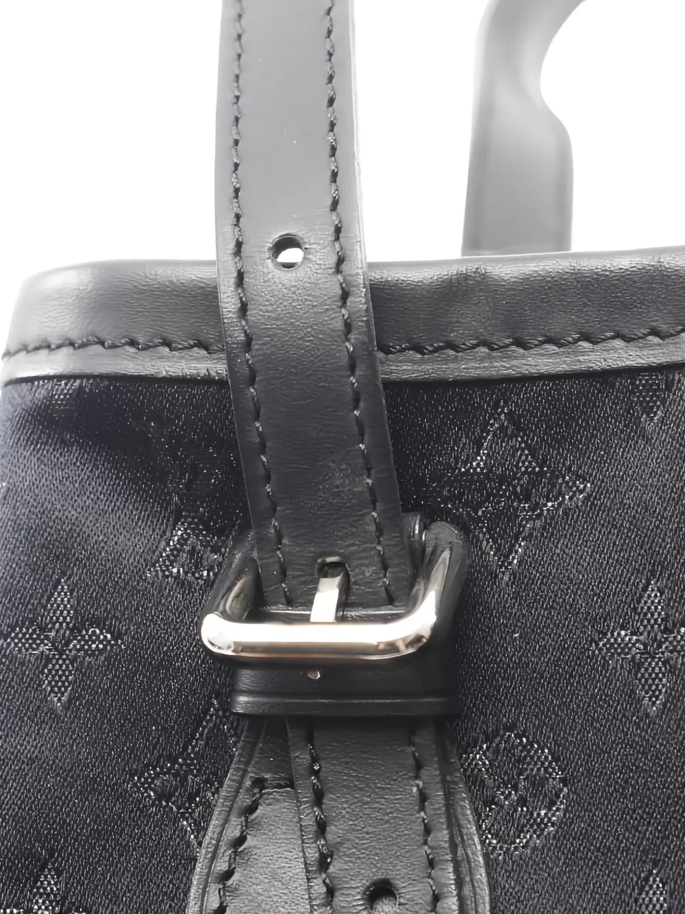 Louis Vuitton Pre-Owned 2001 mini bucket-tas met monogram Zwart