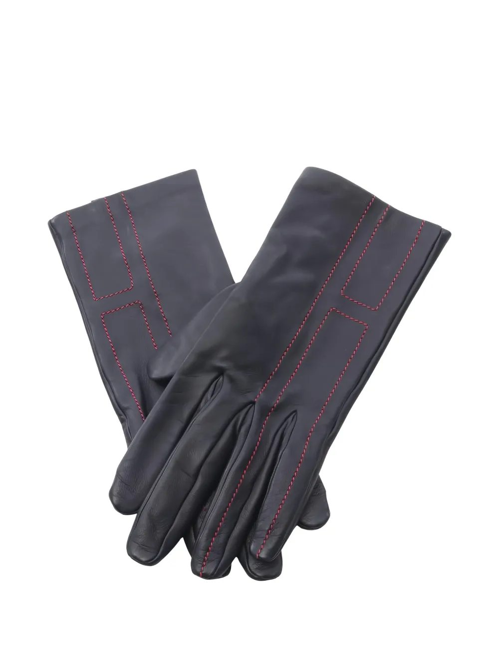 Hermès Pre-Owned قفازات مخيوطة من عقد 2010 | أزرق | Image 1