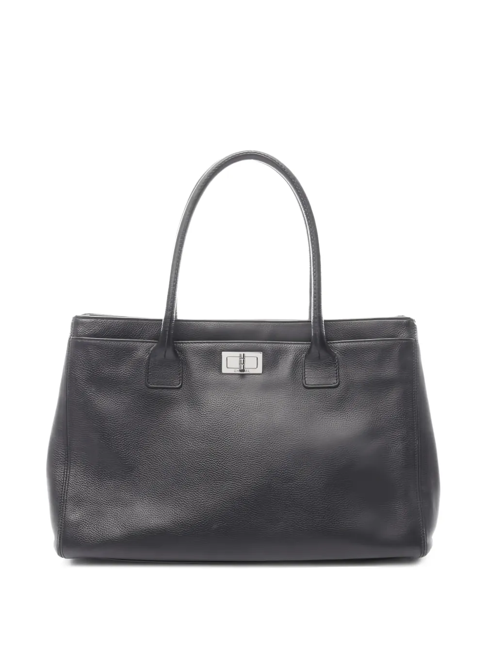 CHANEL Pre-Owned 2005-2006 2.55 Executive caviar-leather tote bag - Nero