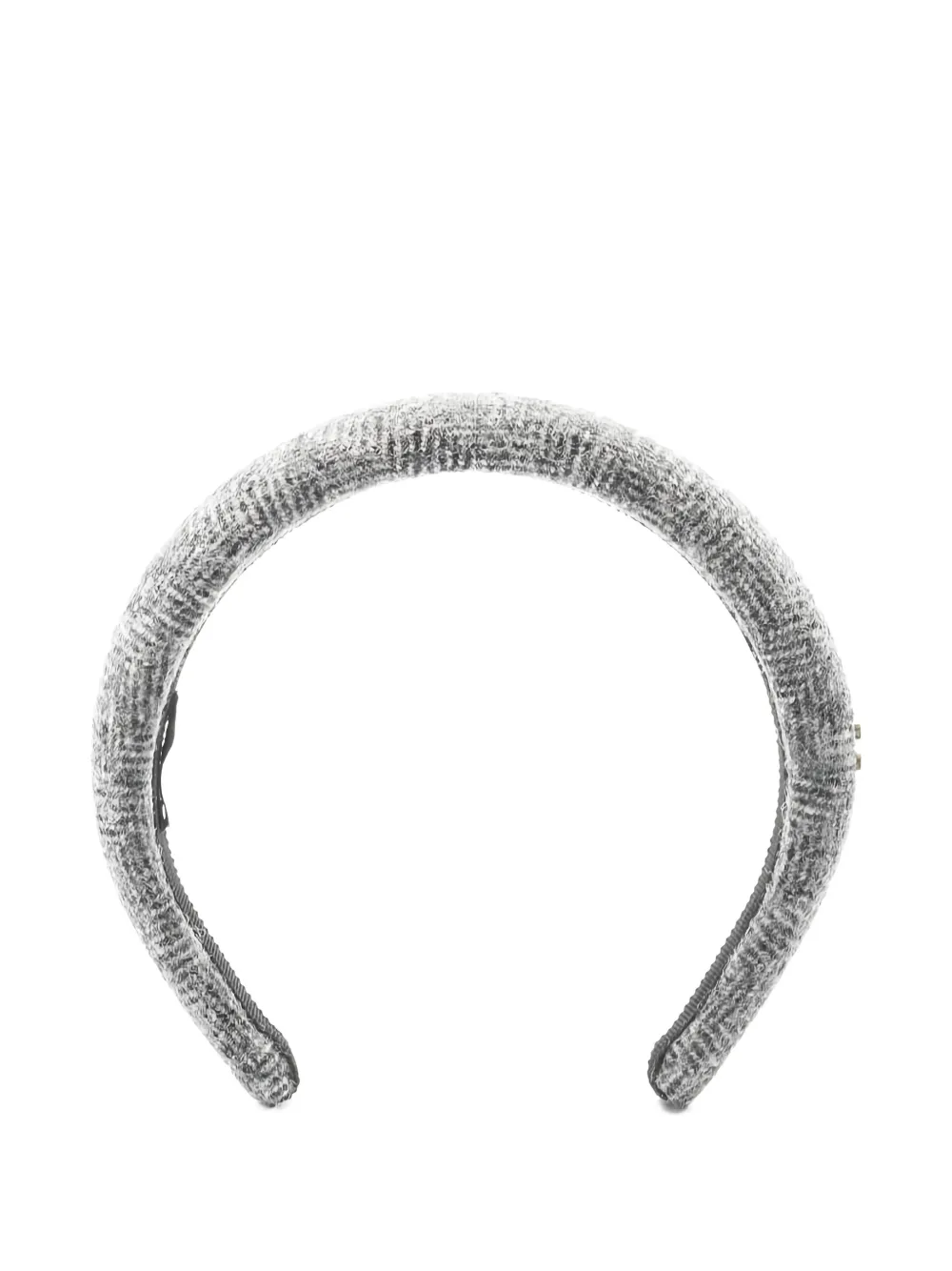 Miu Miu Pre-Owned 2020s logo-detail headband - Grigio