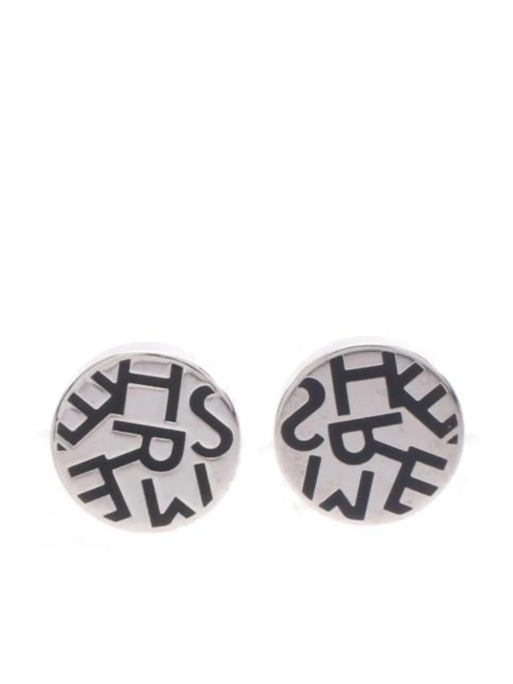 Hermès Pre-Owned 2010s logo-detail earrings - Argento