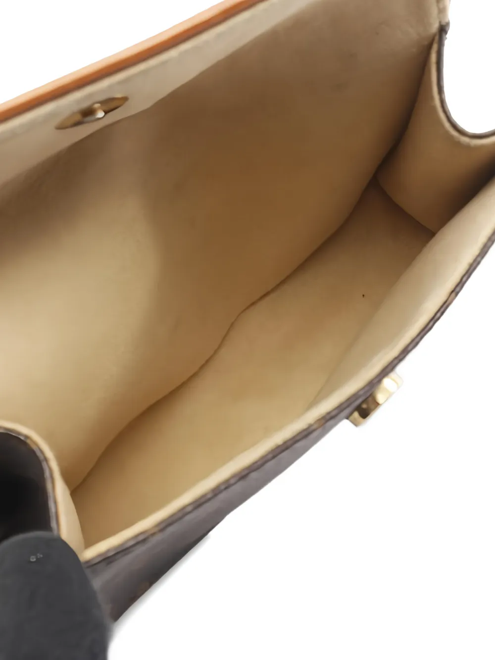 Pre-owned Louis Vuitton 2003 Pochette Florentine Monogram Belt Bag In Brown