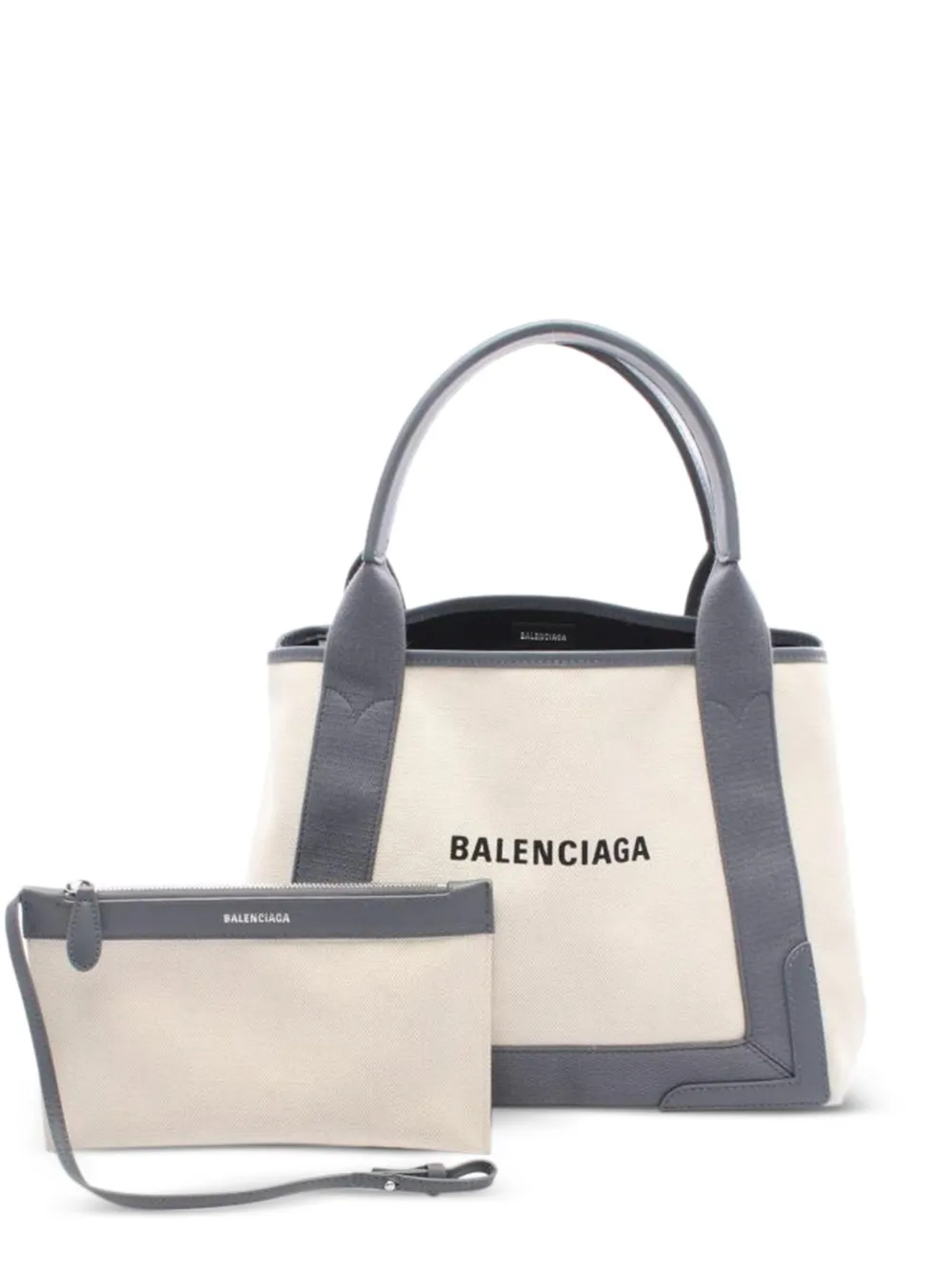 Balenciaga Pre-Owned 2000s S Navy Cabas tote bag - Toni neutri
