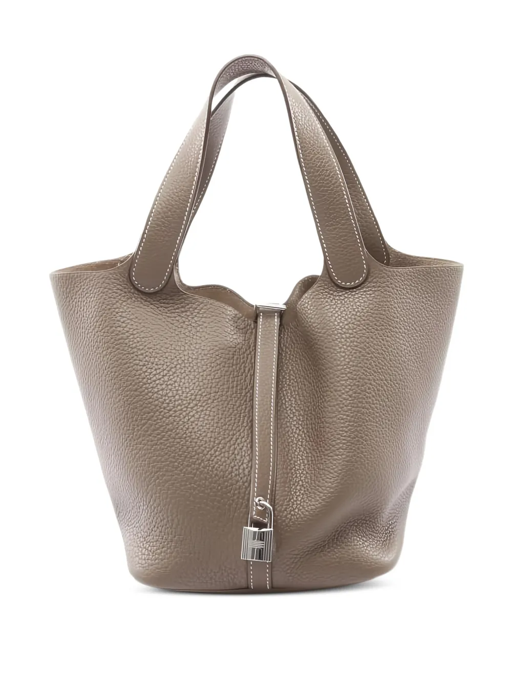 Hermès Pre-Owned 2014 MM Picotin Lock Clemence Tote Bag | Nude | Image 1