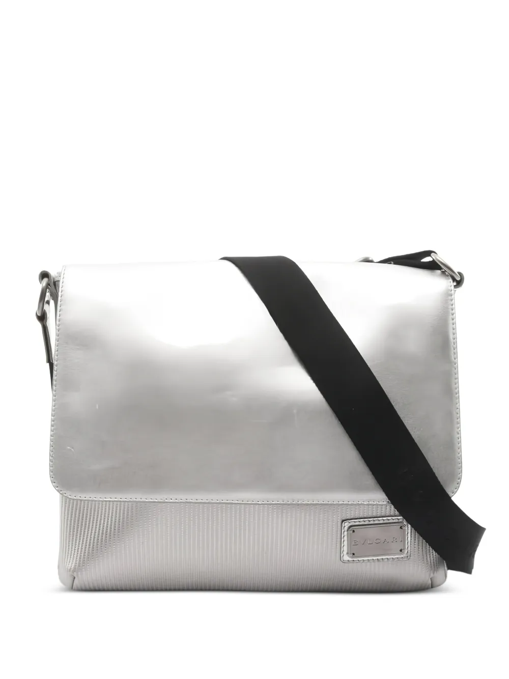 Bvlgari Pre-Owned 2010s leather cross body bag - Argento