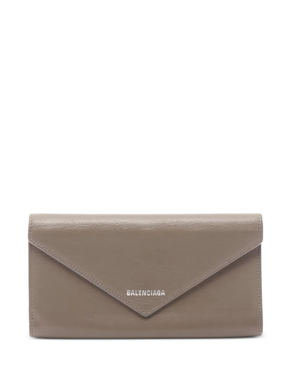 Balenciaga Pre-Owned 2000s bifold leather long wallet - Toni neutri