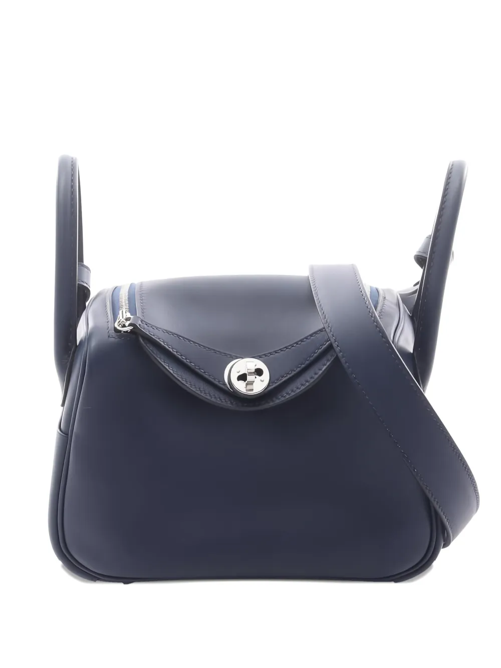 Hermès Pre-Owned 2024 mini Lindy top-handle tote bag | Blue | Image 1